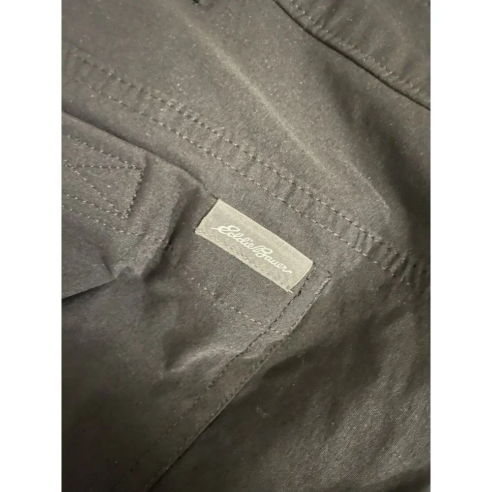 Eddie Bauer Fleece Lined Pants‎ Size 38x30 Black Men's Hike Hunt